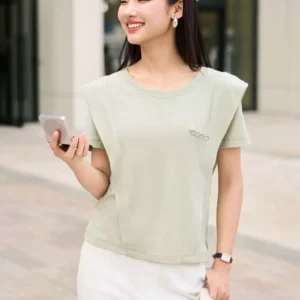 áo phông cotton nữ cổ tròn cardina