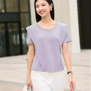 áo phông cotton nữ cổ tròn cardina