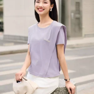 áo phông cotton nữ cổ tròn cardina