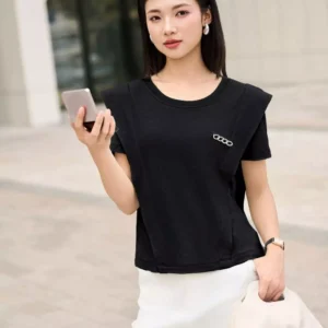 áo phông cotton nữ cổ tròn cardina