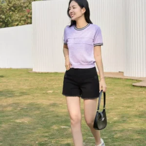 Ao Cotton Coc Tay Nu Cardina Bo Gau Tay