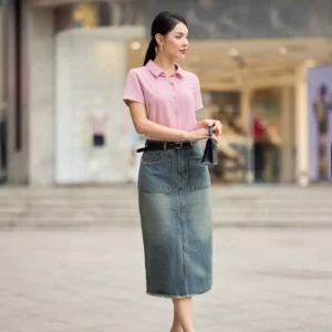 áo sơ mi lụa tuyết cổ đức cardina