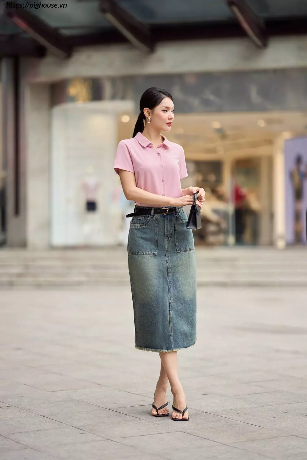 áo sơ mi lụa tuyết cổ đức cardina