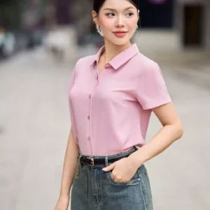 áo sơ mi lụa tuyết cổ đức cardina