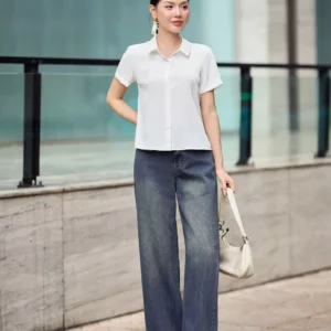 áo sơ mi lụa tuyết cổ đức cardina