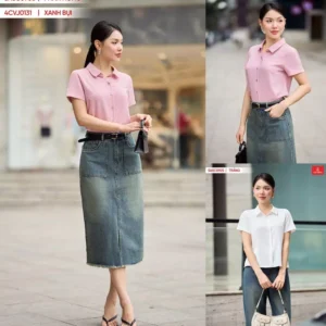 áo sơ mi lụa tuyết cổ đức cardina