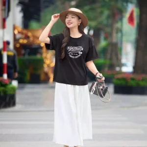 Áo Phông Cotton Nữ Cổ Tròn Dáng Suông Cardina