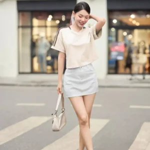 Ao Croptop Cotton Co Tim Cardina Ton Dang