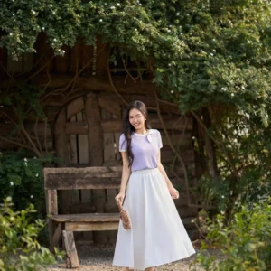 Áo Thun Tăm Lạnh Cổ Nơ Cardina