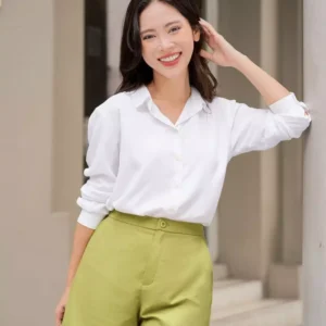 Quần Short Linen Cardina Cạp Cao