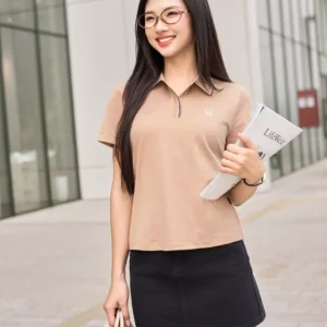 Polo Nu An Nhien Thun Tici Mem Mai