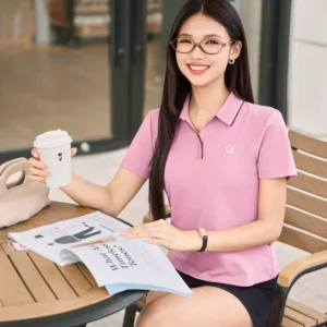 Polo Nu An Nhien Thun Tici Mem Mai