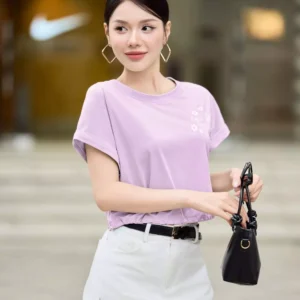 áo phông cotton tay liền rút gấu cardina