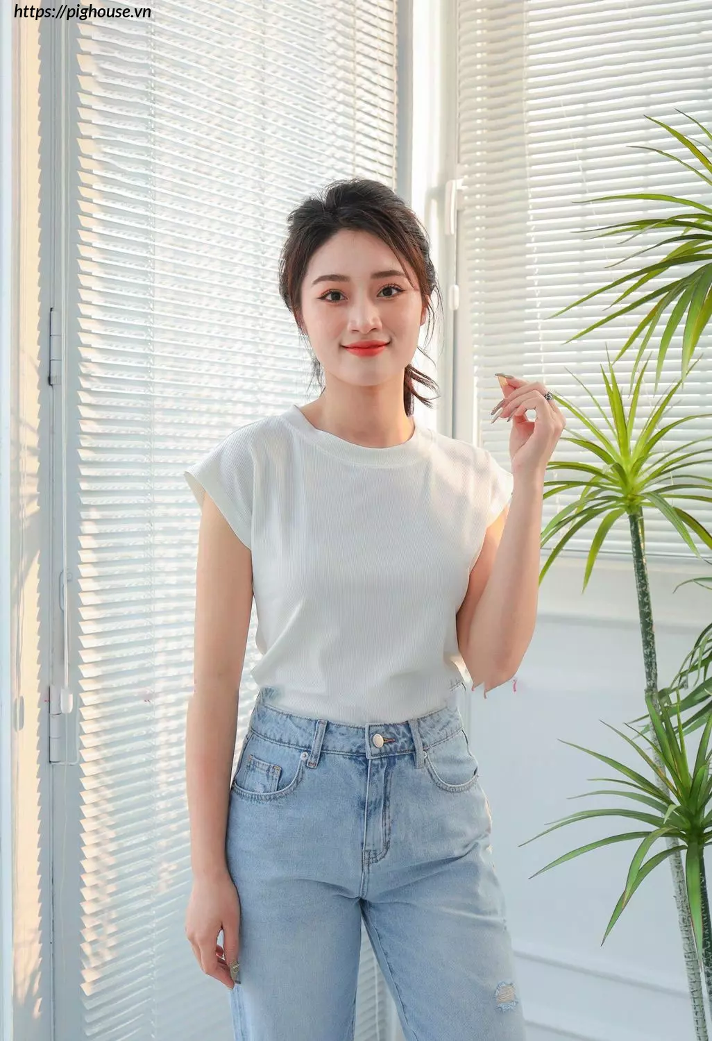 áo tăm lạnh cardina cổ tròn