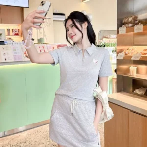 Polo Nu Cotton Theu Nguc Cardina