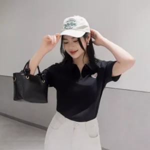 Polo Nu Cotton Theu Nguc Cardina