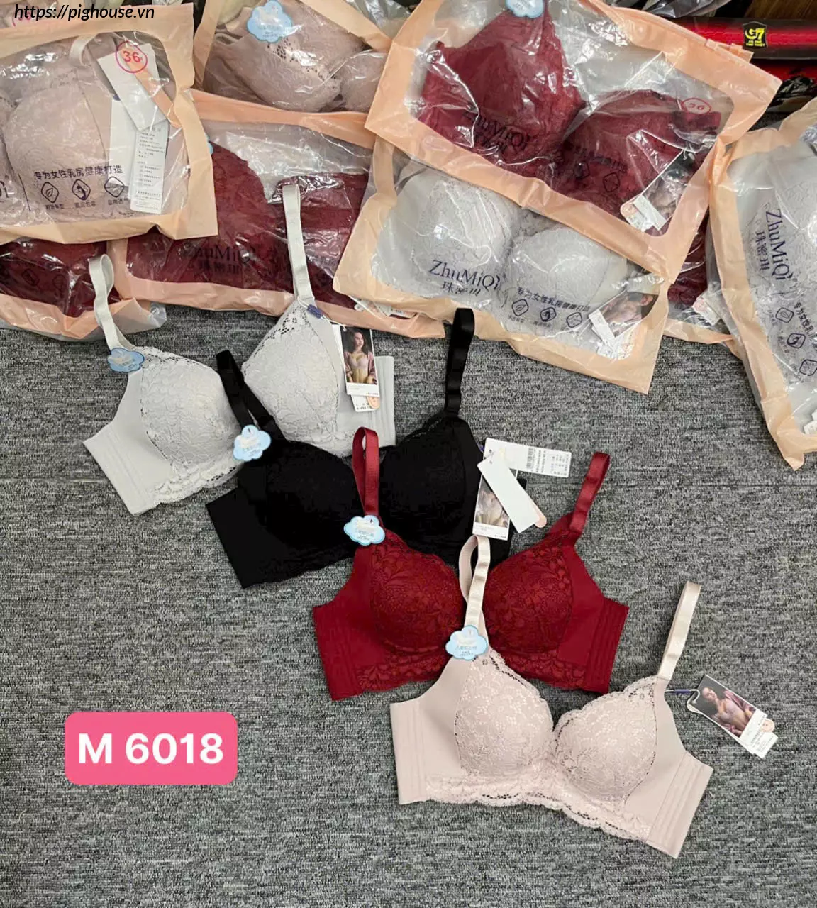 Áo lót không gọng nâng đẩy 4 màu basic