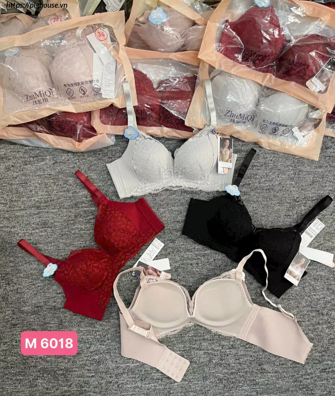 Áo lót không gọng nâng đẩy 4 màu basic