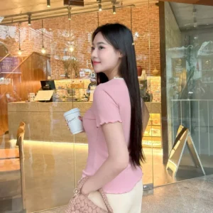 Set Tam Han Beo Quan Đũi Ống Suông Cardina