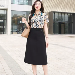 Áo Sơ Mi Tay Ngắn Họa Tiết LF5SM17