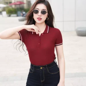 Áo Polo Dệt Len Co Giãn Mềm Mại LUPERI