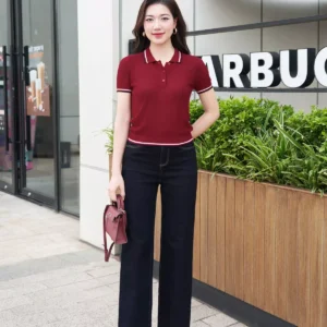 Áo Polo Dệt Len Co Giãn Mềm Mại LUPERI