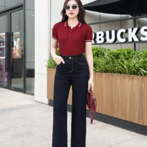 Áo Polo Dệt Len Co Giãn Mềm Mại LUPERI