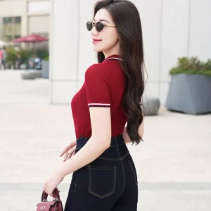 Áo Polo Dệt Len Co Giãn Mềm Mại LUPERI