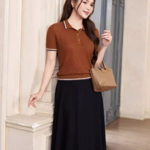 Áo Polo Dệt Len Co Giãn Mềm Mại LUPERI