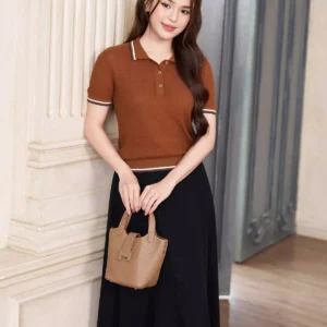 Áo Polo Dệt Len Co Giãn Mềm Mại LUPERI