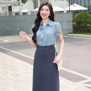 Ao so mi cong so LUPERI thanh lich