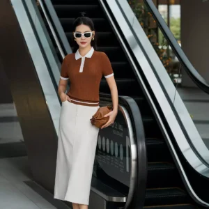 Ao Polo Len Det Co Gian Mem Mai Tre Trung