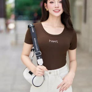 Chân váy jeans trắng dáng A dài Luperi