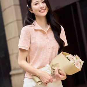 Polo tam cotton la co tron Cardina