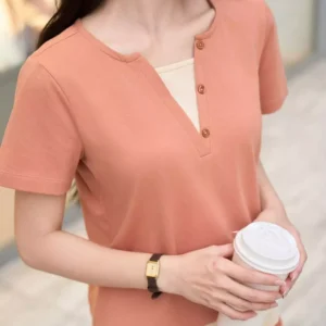 Bo dui cotton tay coc phoi gau cardina