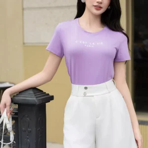 Quần Sooc Ống Rộng Cạp Cao LFQS1282