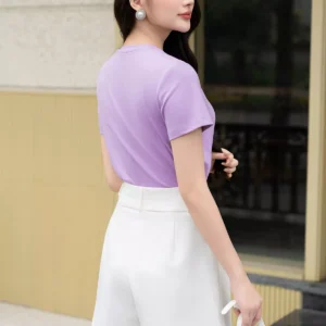 Quần Sooc Ống Rộng Cạp Cao LFQS1282