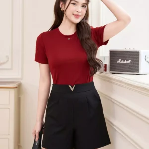 Quần sooc nữ Luperi V khóa sườn