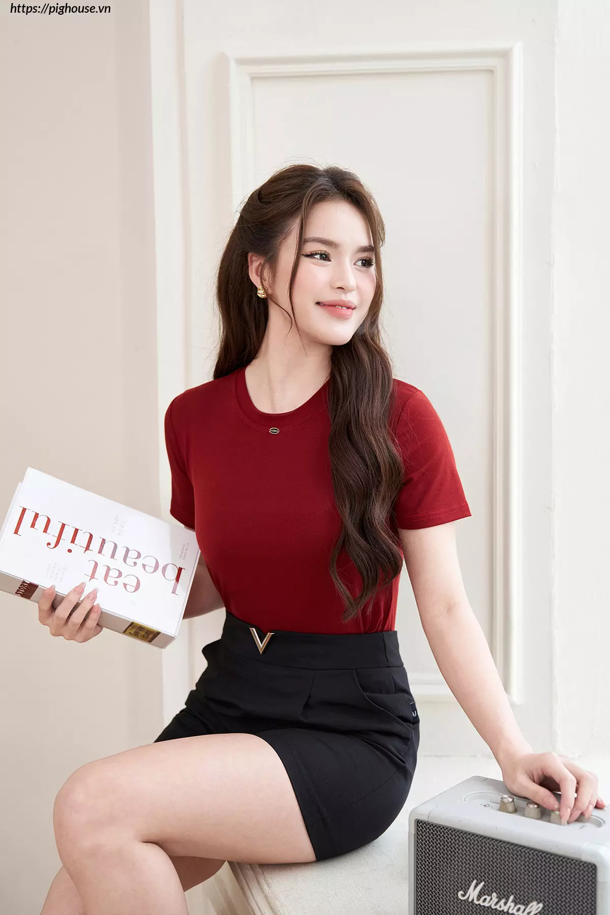 Quần sooc nữ Luperi V khóa sườn