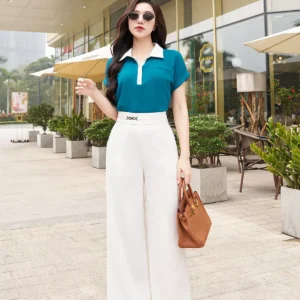 Ao so mi lua ngoc trai dang suong