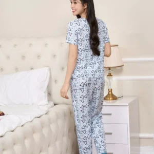 Bộ Lanh Quần Dài Phối Ngực Cardina Thoáng Mát