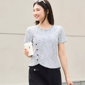 Croptop Tam Cotton Ta Lech Cardina