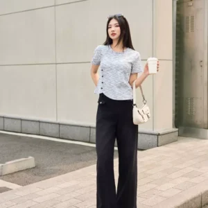 Croptop Tam Cotton Ta Lech Cardina