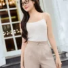 Quần Short Nữ Cạp Cao Xếp Ly Cardina