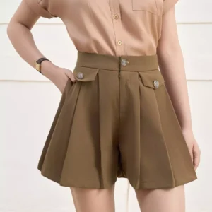 Quần Sooc A Xếp Ly Cardina