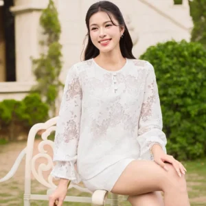 Áo ren thêu tay Cardina