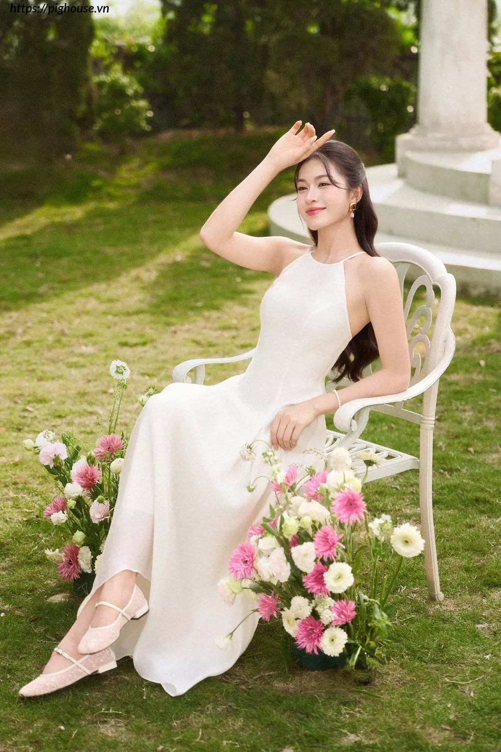 Đầm yếm hai dây đuôi tôm Cardina