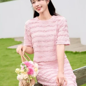 Áo Ren Bèo Tầng Dáng Ngắn Cardina