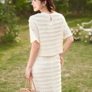 Áo Ren Bèo Tầng Dáng Ngắn Cardina