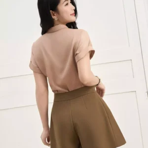 Áo Sơ Mi Vai Chờm Thanh Lịch